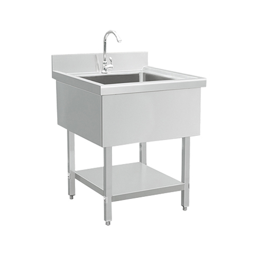 SS304 Single Sink With Splashback