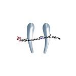 Stainless Steel Salad Spoon With Left Towards