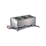 Stainless Steel 3 Compartments Condiments Container