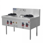 Wok Stove With 2-Burner And 1-Warmer