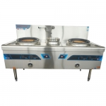 Wok Stove With 2-Burner And 1-Warmer