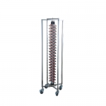 Stainless Steel Plate Rack Trolley