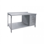 600mm Cabinet With Shelf, Drawer & Splash Back