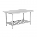 304SS 600mm Mobile Work Bench With Under Shelf